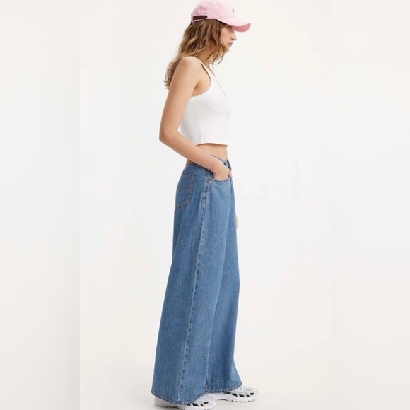 Levi's Premium Baggy Dad Wide Leg Jeans - Picture 2 of 14